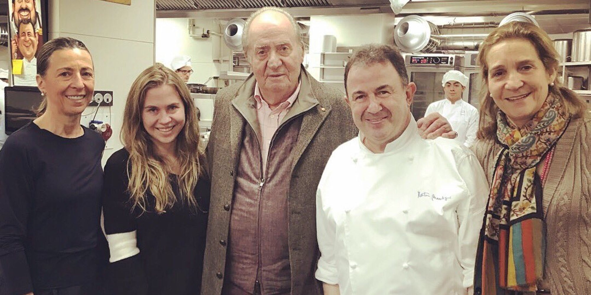 El Rey Juan Carlos y la Infanta Elena visitan el restaurante Berasategui en el País Vasco