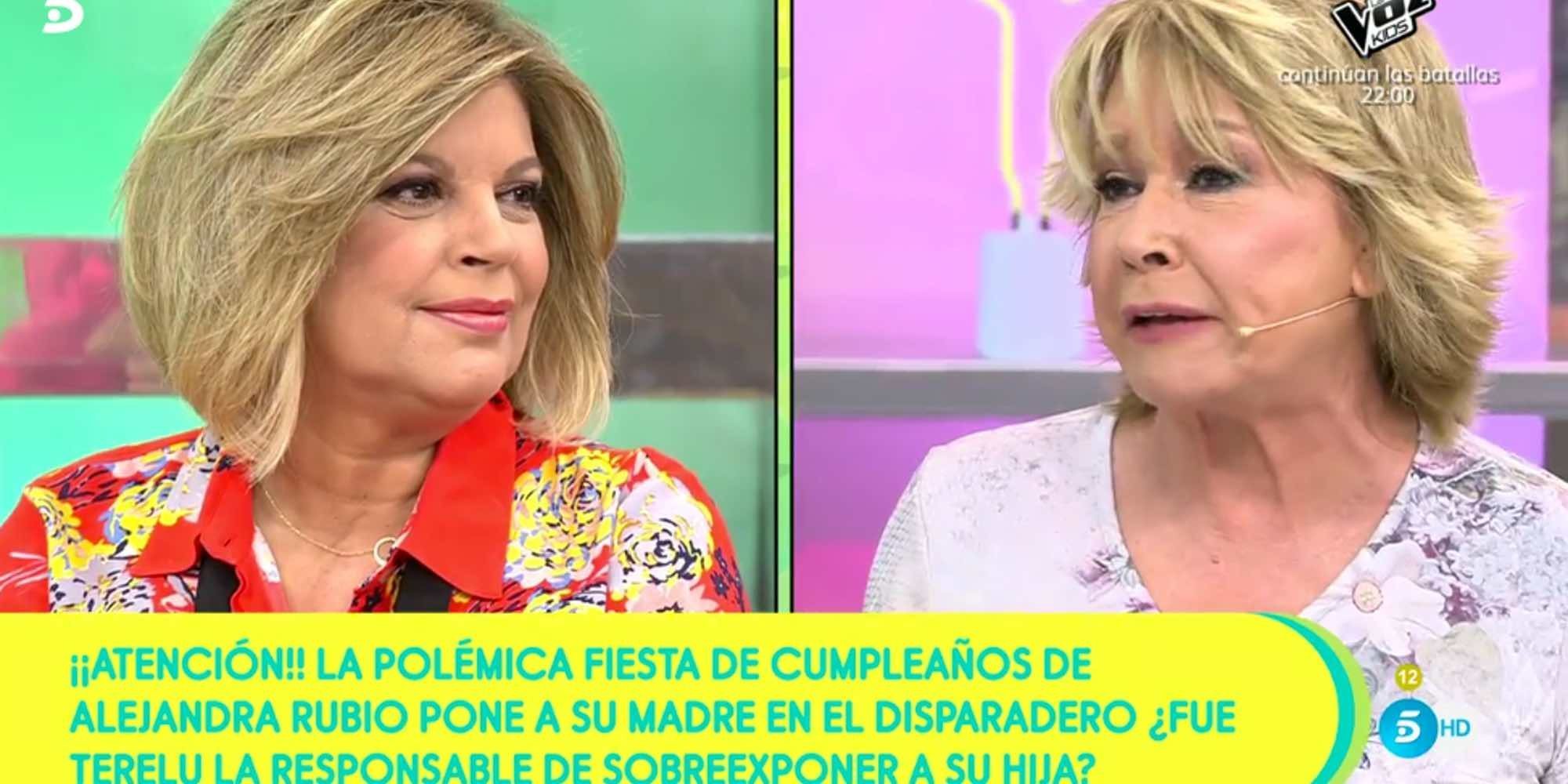 Mila Ximénez contra Terelu Campos por la fiesta de cumpleaños de Alejandra Rubio: "Eres indefendible"