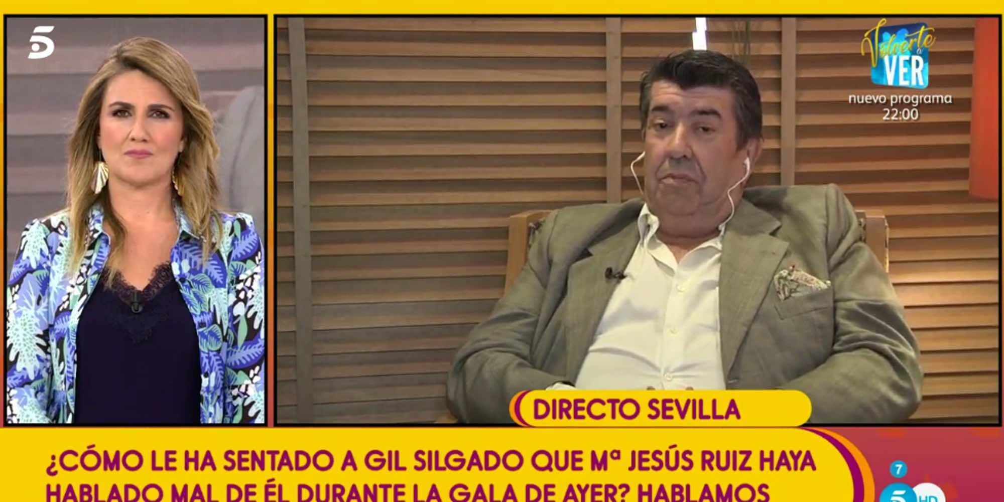 Gil Silgado tras el alegato Mª Jesús Ruiz a su vuelta a 'SV 2018': "Su actuación fue bochornosa y deleznable"