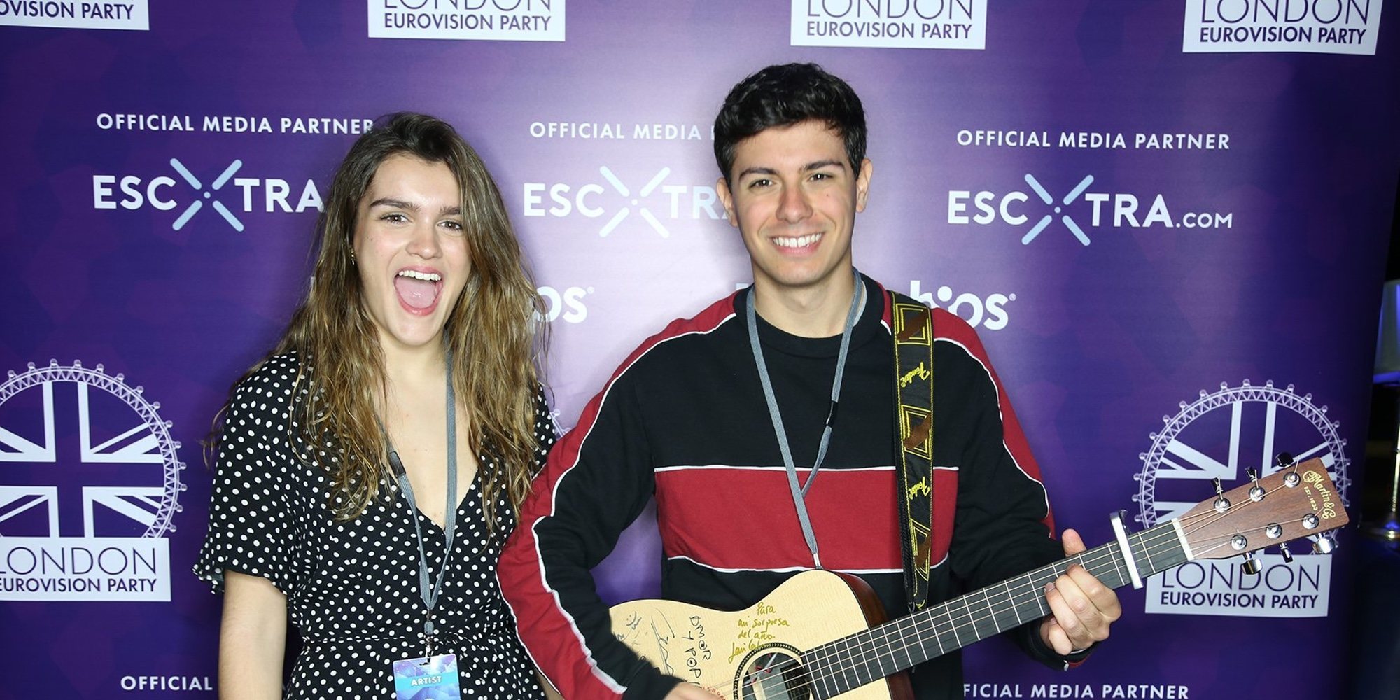 Amaia Romero y Alfred García, en la Eurovision Spain Pre-Party: "Nos conformamos con hacerlo bien"