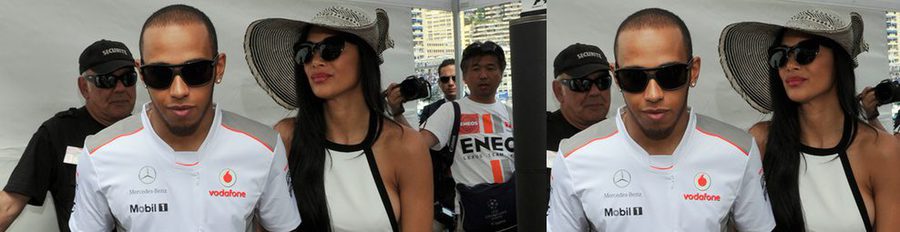 Lewis Hamilton y Nicole Scherzinger, felices y enamorados en el Gran Premio de Fórmula 1 de Mónaco