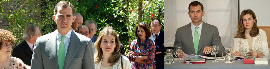Los Príncipes Felipe y Letizia se reúnen con el Patronato de la Residencia de Estudiantes en el primer acto de la semana