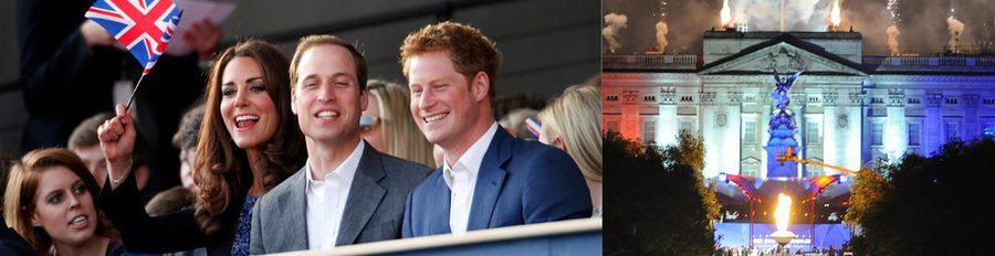 Los Duques de Cambridge y el Príncipe Harry, testigos del emocionante y espectacular concierto del Jubileo
