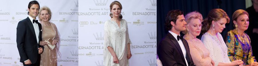 Carlos Felipe de Suecia y Noor de Jordania asisten a la entrega de los Premios Marianne & Sigvard Bernadotte
