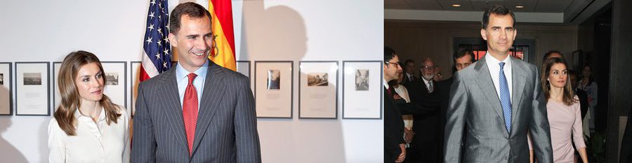 Los Príncipes Felipe y Letizia participan en el Global Business Colloquium y visitan el Instituto Cervantes en Nueva York