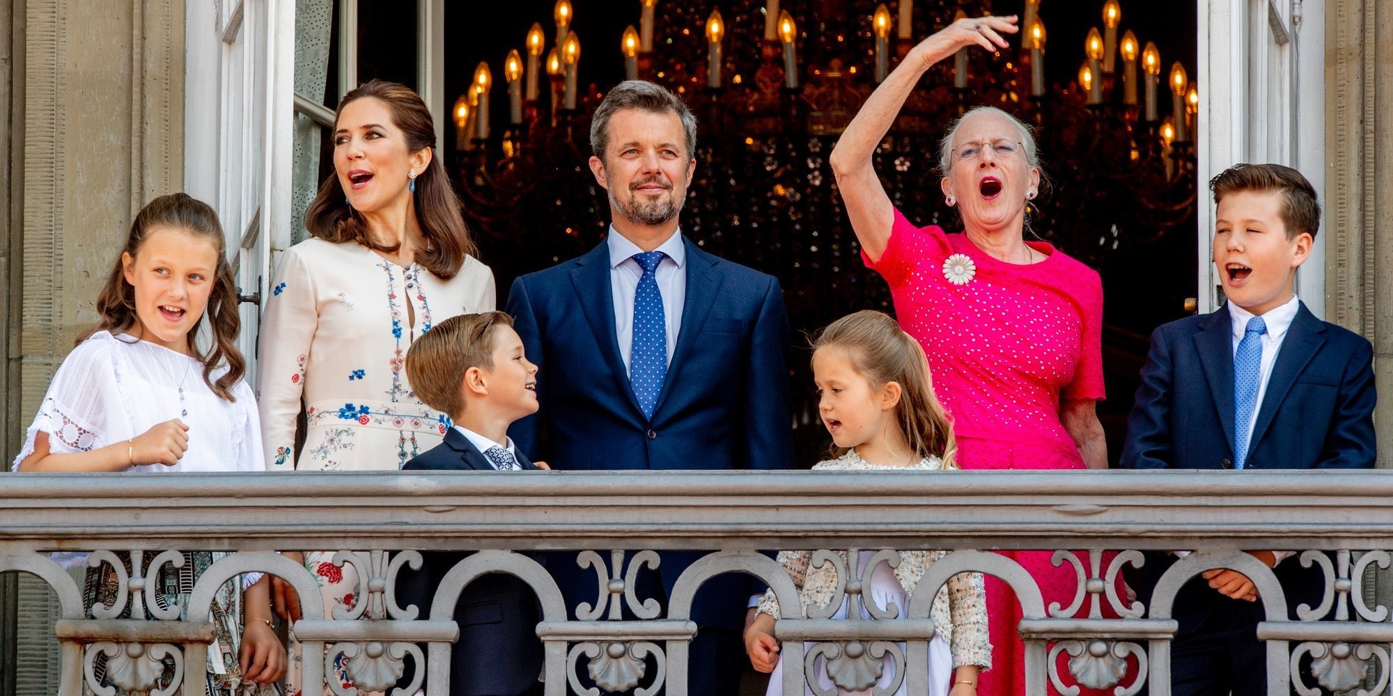 La Reina Margarita de Dinamarca, la protagonista del saludo del Príncipe Federico por su 50 cumpleaños