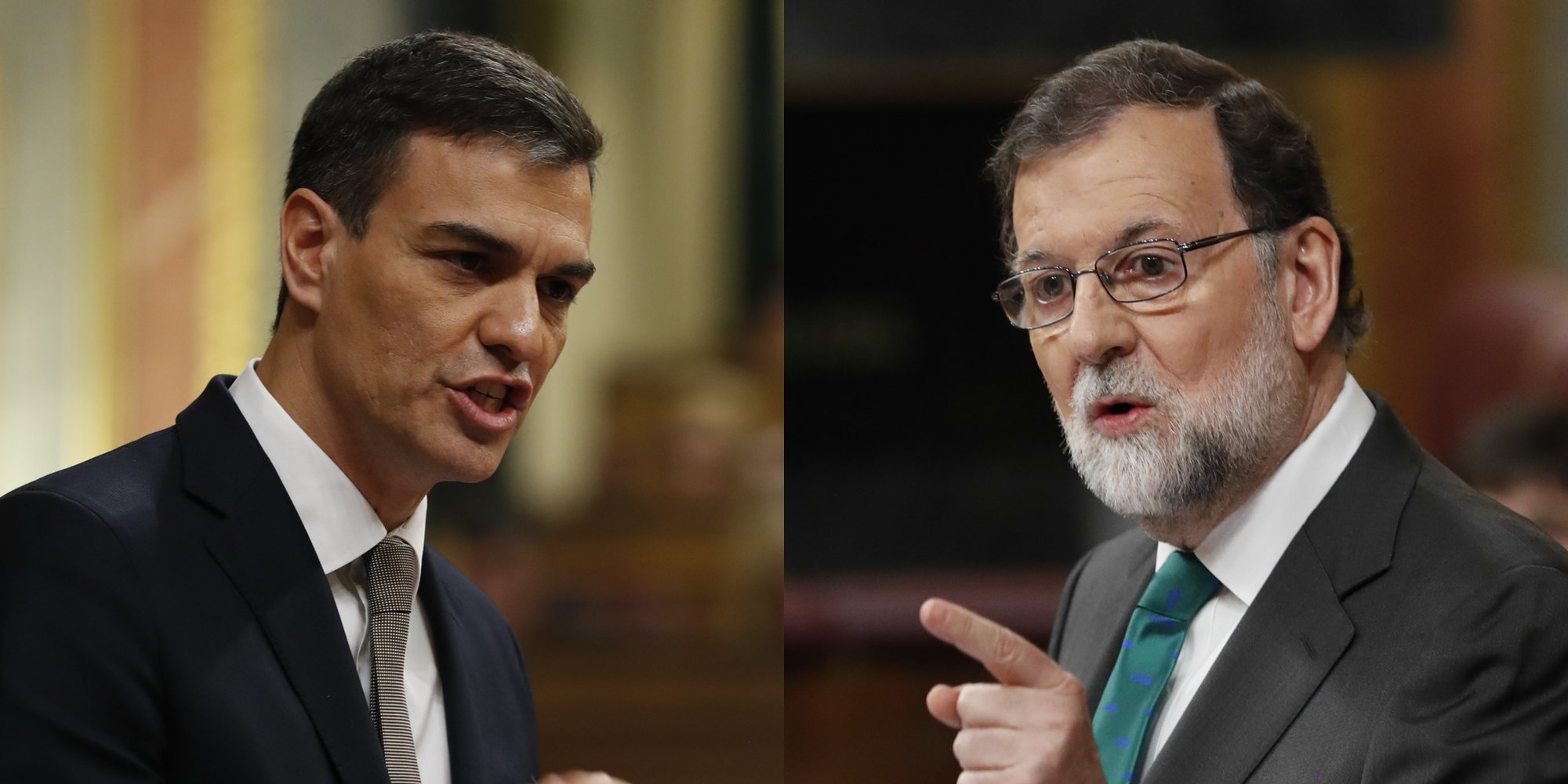 El cara a cara entre Rajoy y Sánchez en el Congreso ante la moción de censura al Presidente del Gobierno