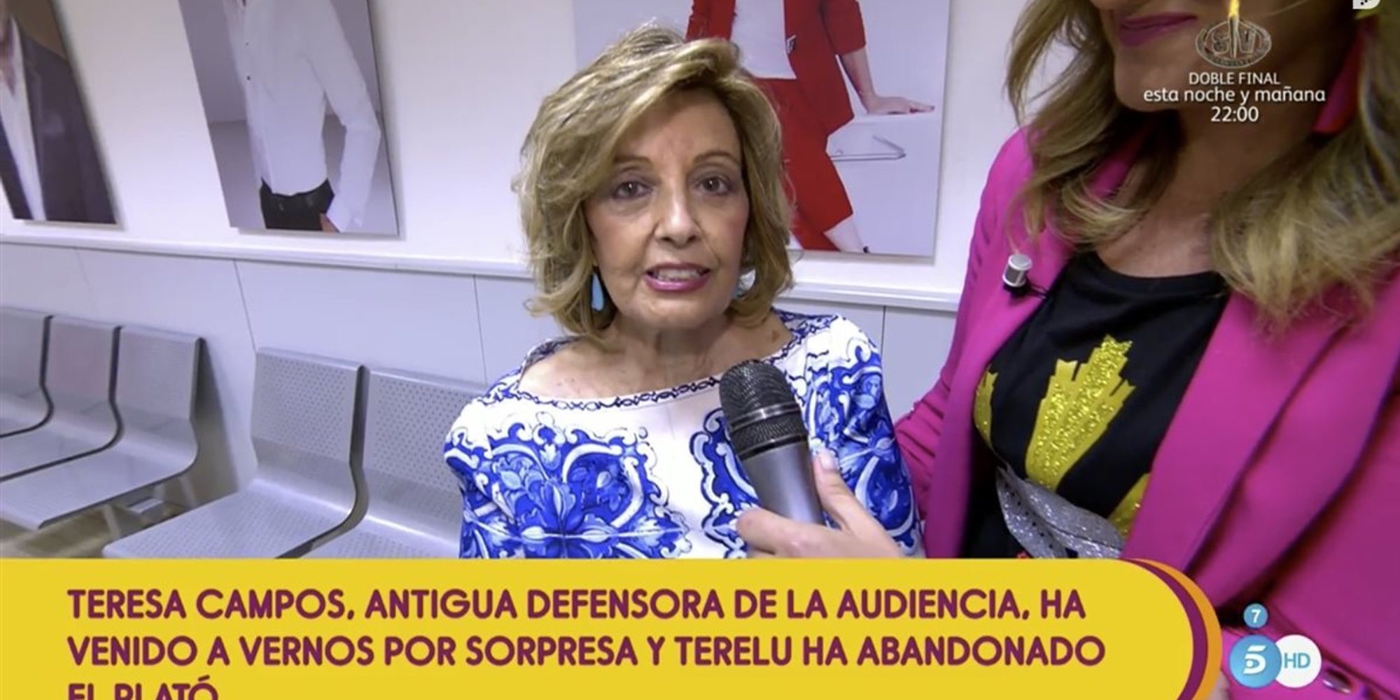 María Teresa Campos reaparece en 'Sálvame' y afirma que no tiene ninguna secuela del ictus