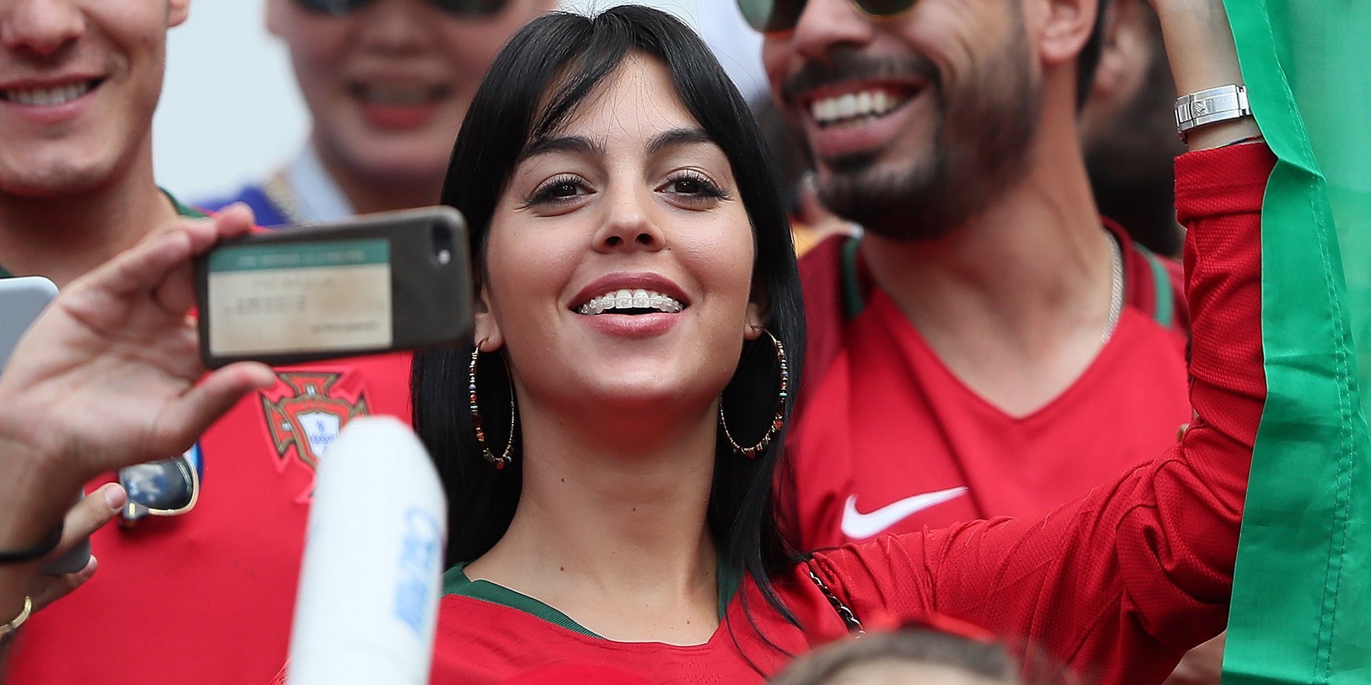 Georgina Rodríguez apoya a Cristiano Ronaldo en el Mundial de Rusia 2018 mientras desata rumores de compromiso