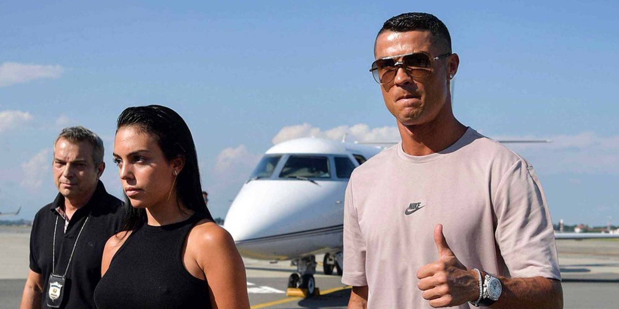 Cristiano Ronaldo aterriza en Turín con Georgina Rodríguez para comenzar una nueva vida en Italia