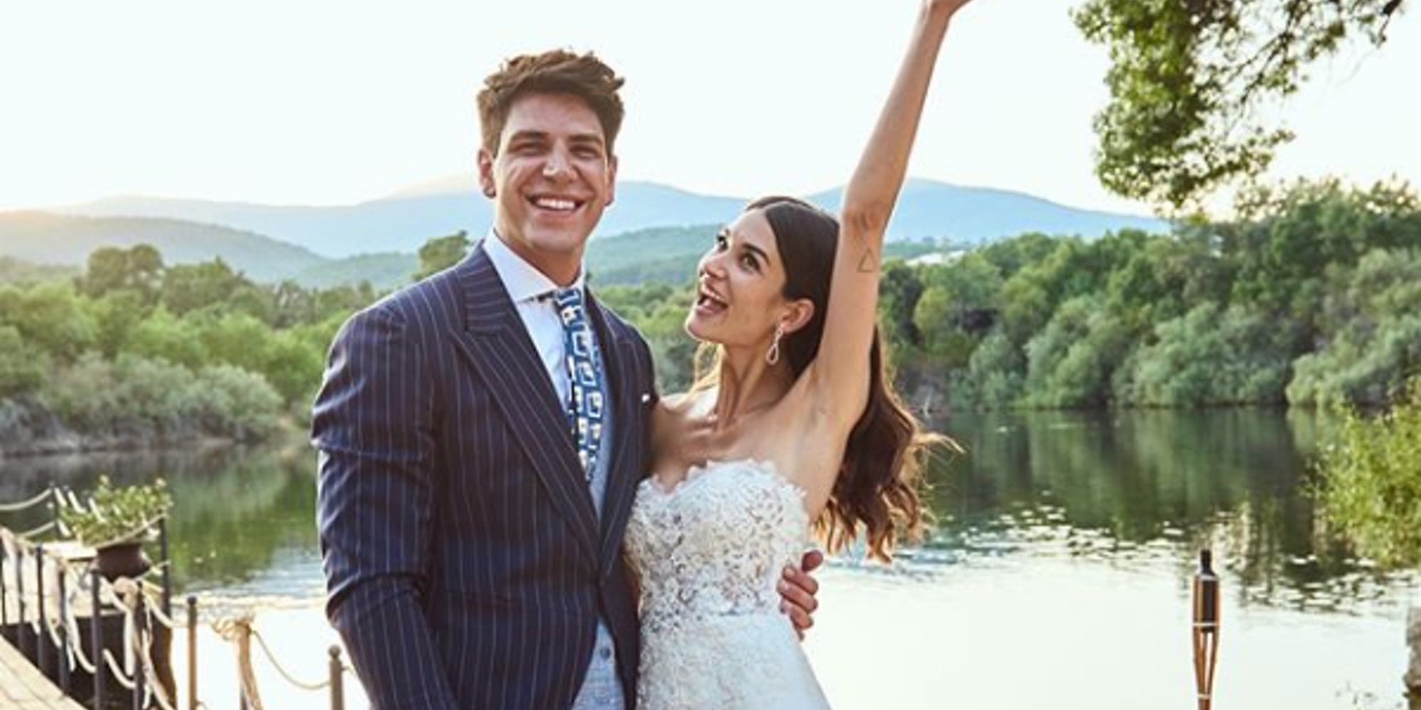 Diego Matamoros comparte divertidas y tiernas fotografías de su boda con Estela Grande