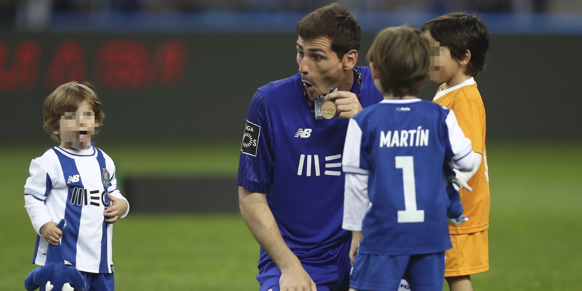 Martín y Lucas, los mejores apoyos de Iker Casillas en la Supercopa de Portugal