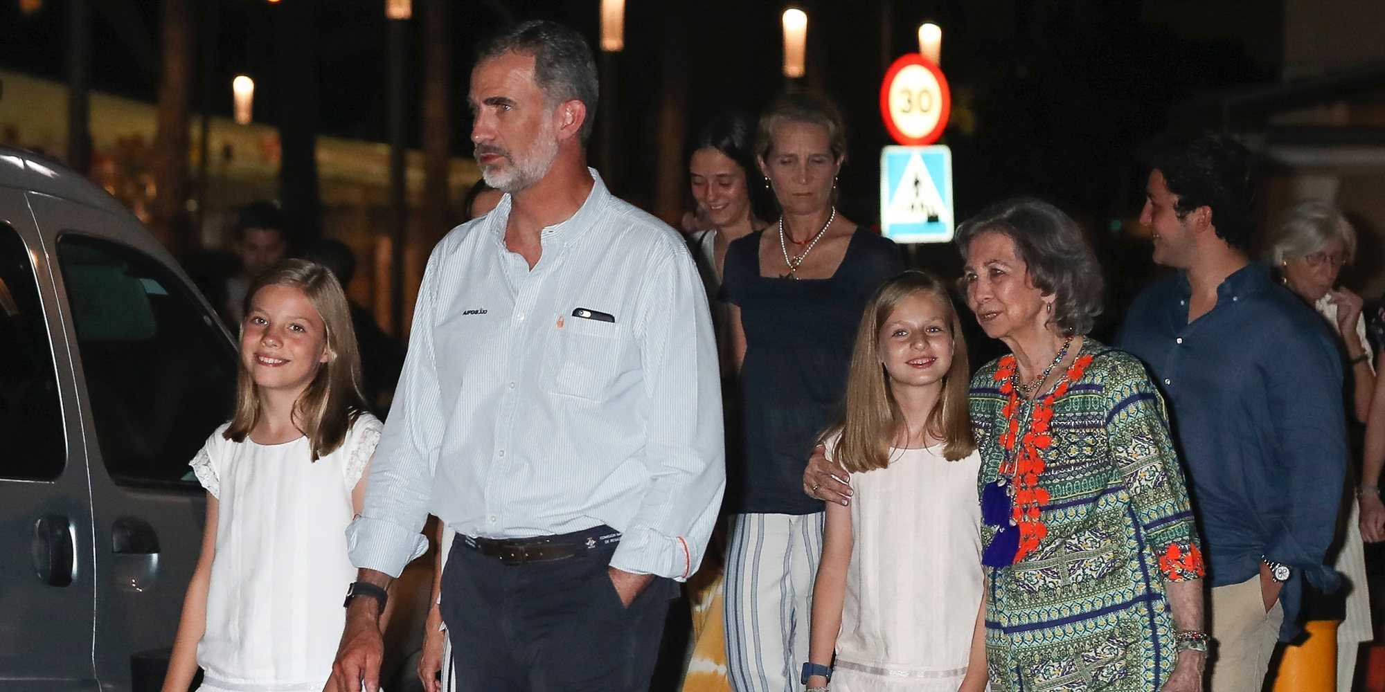La reaparición de Froilán y la felicidad de la Infanta Sofía marcan la cena de la Familia Real tras la Copa del Rey de Vela