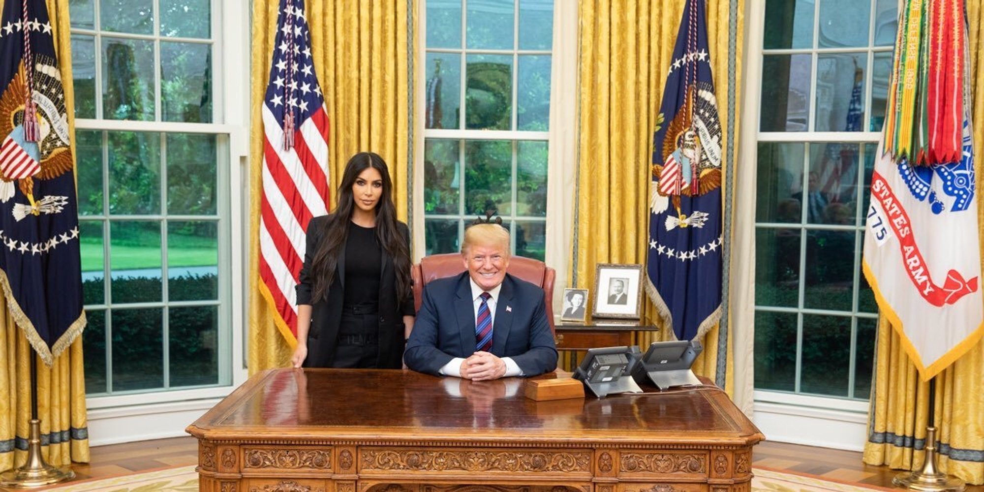 Kim Kardashian regresa a la Casa Blanca para debatir con los Trump sobre la reforma de la cadena perpetua