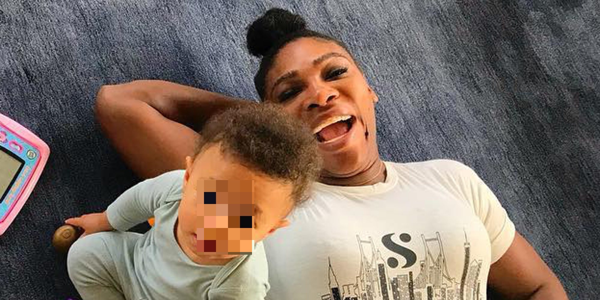 Serena Williams recupera la sonrisa con su hija tras ser derrotada y sancionada en la final del US Open 2018