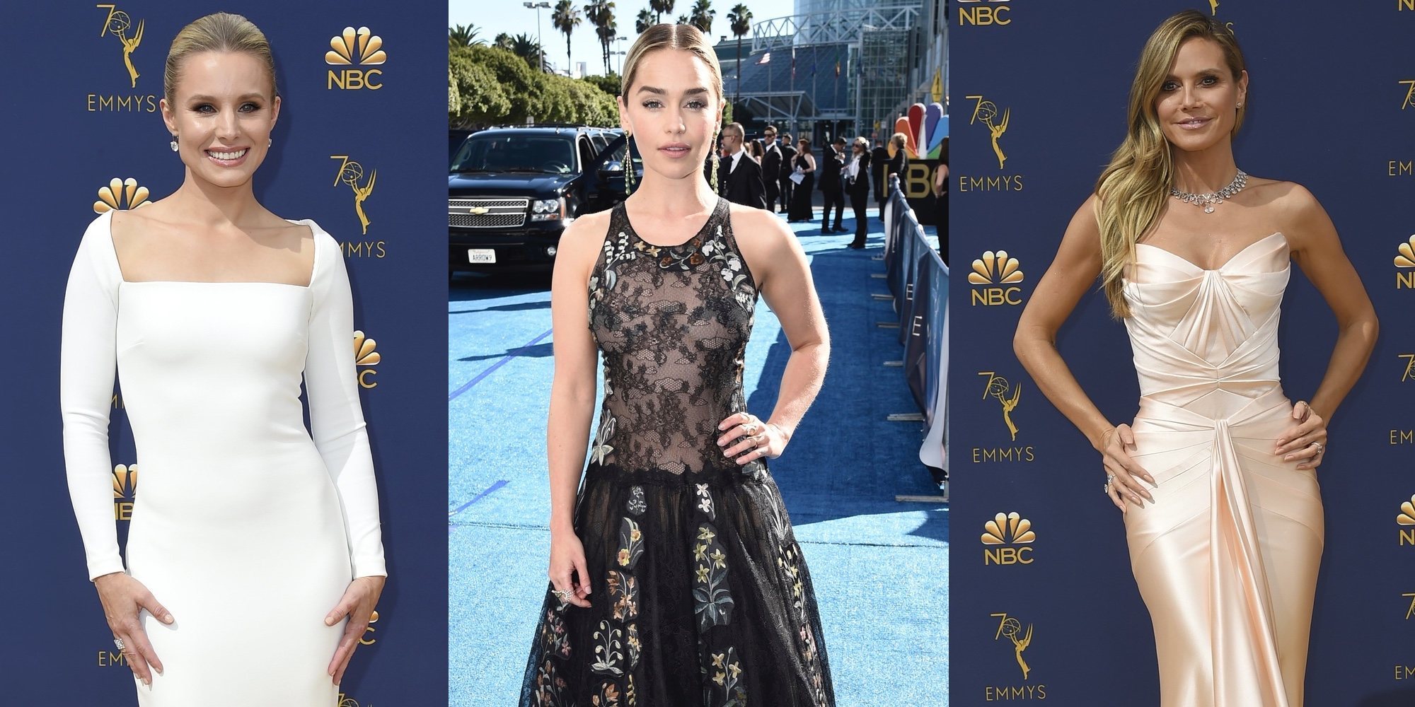 Heidi Klum, Kristen Bell y Dakota Fanning deslumbran en la alfombra roja Premios Emmy 2018