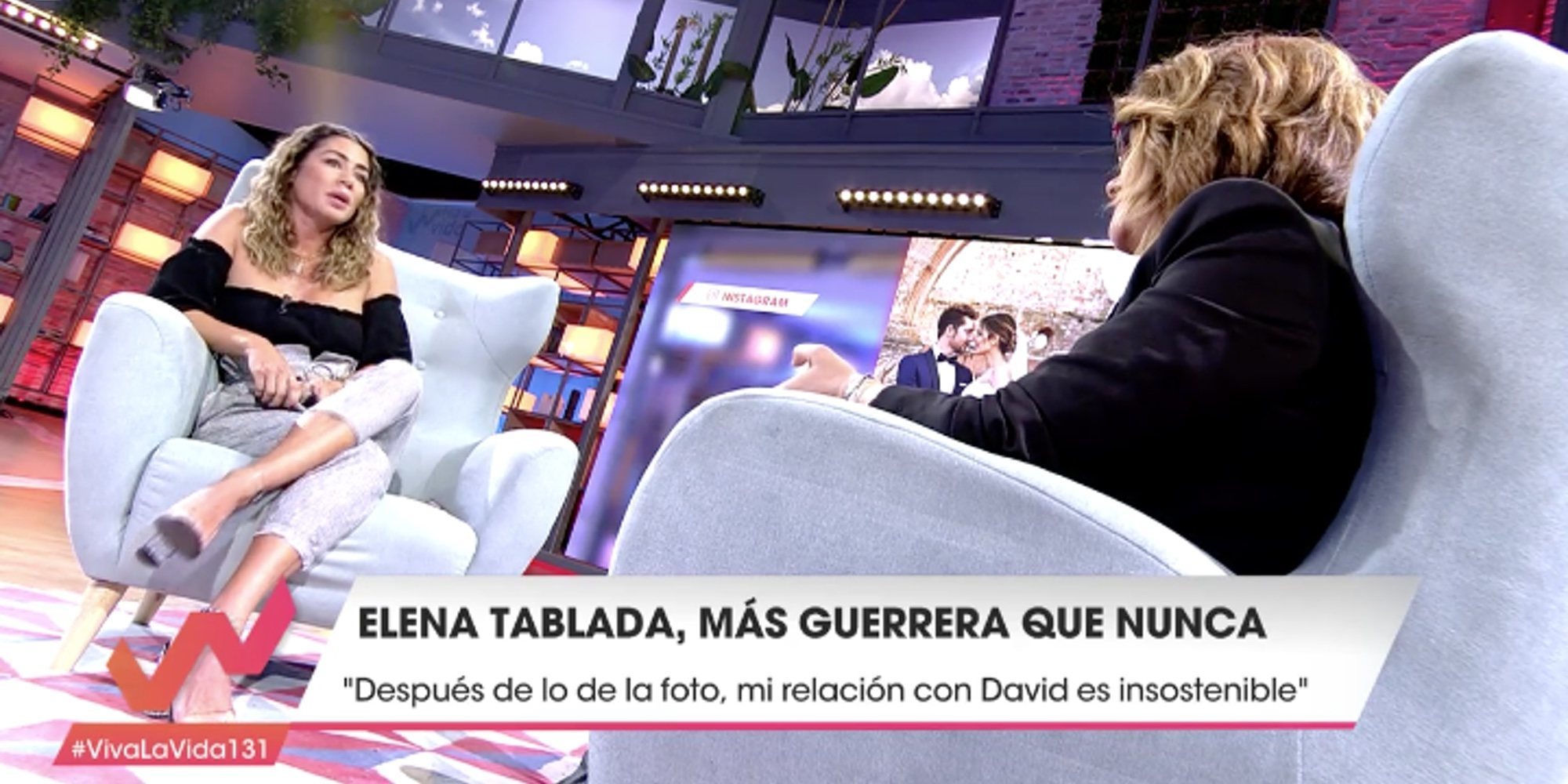 Elena Tablada sobre David Bisbal en 'Viva la Vida': "Ahora la relación es insostenible"