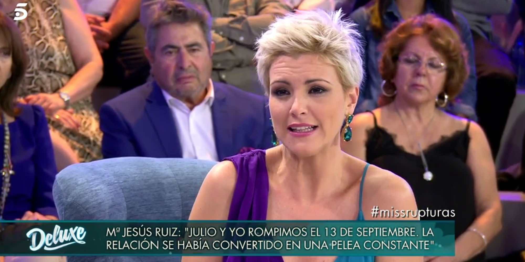 María Jesús Ruiz cuenta las verdaderas razones de su ruptura con Julio Ruz: "He tomado la mejor decisión"