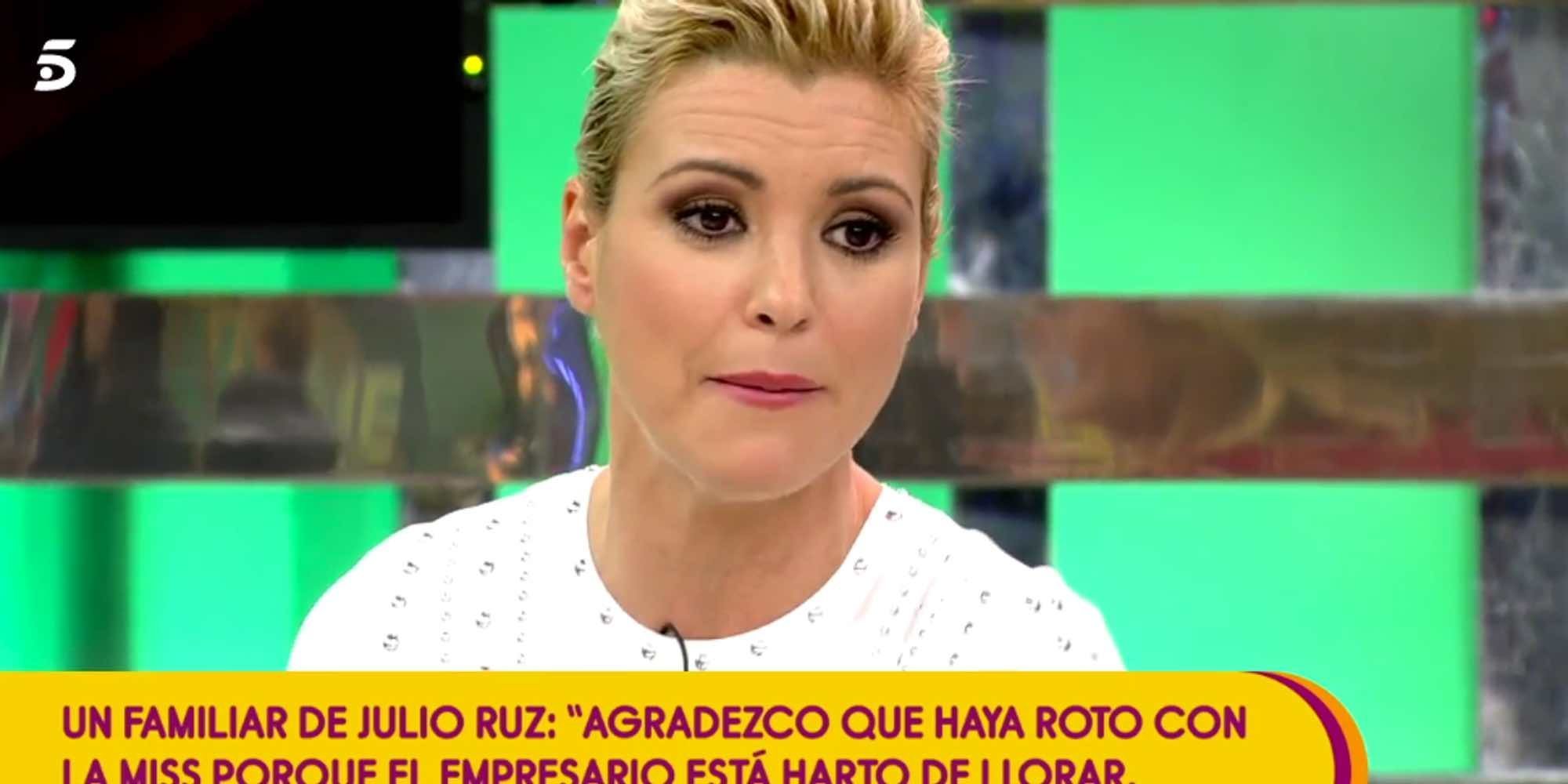 El zasca de Mila Ximénez a María Jesús Ruiz: "Decir tú que Julio Ruz va y viene y por el camino se entretiene"