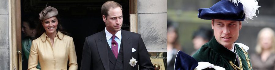La Reina Isabel nombra Caballero de la Orden del Cardo al Príncipe Guillermo ante Kate Middleton