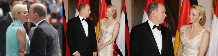 Alberto y Charlene, muy cariñosos en su primera visita a Alemania como Príncipes de Mónaco