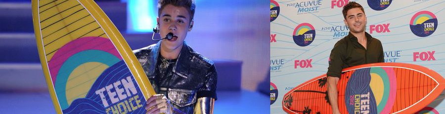 Justin Bieber, Zac Efron, Taylor Lautner, One Direction, Ian Somerhalder y Demi Lovato triunfan en los Teen Choice Awards 2012