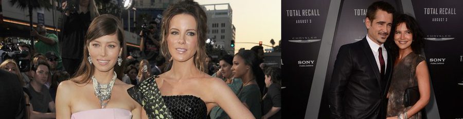 Jessica Biel, Kate Beckinsale y Colin Farrell estrenan 'Desafío total' en Los Angeles