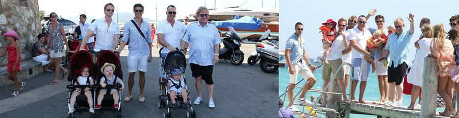 Elton John, David Furnish y su hijo se van de vacaciones con Neil Patrick Harris, David Burtka y sus hijos