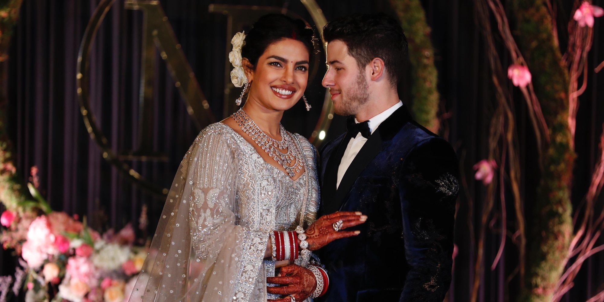 Nick Jonas y Priyanka Chopra celebran una recepción de su boda en Nueva Delhi
