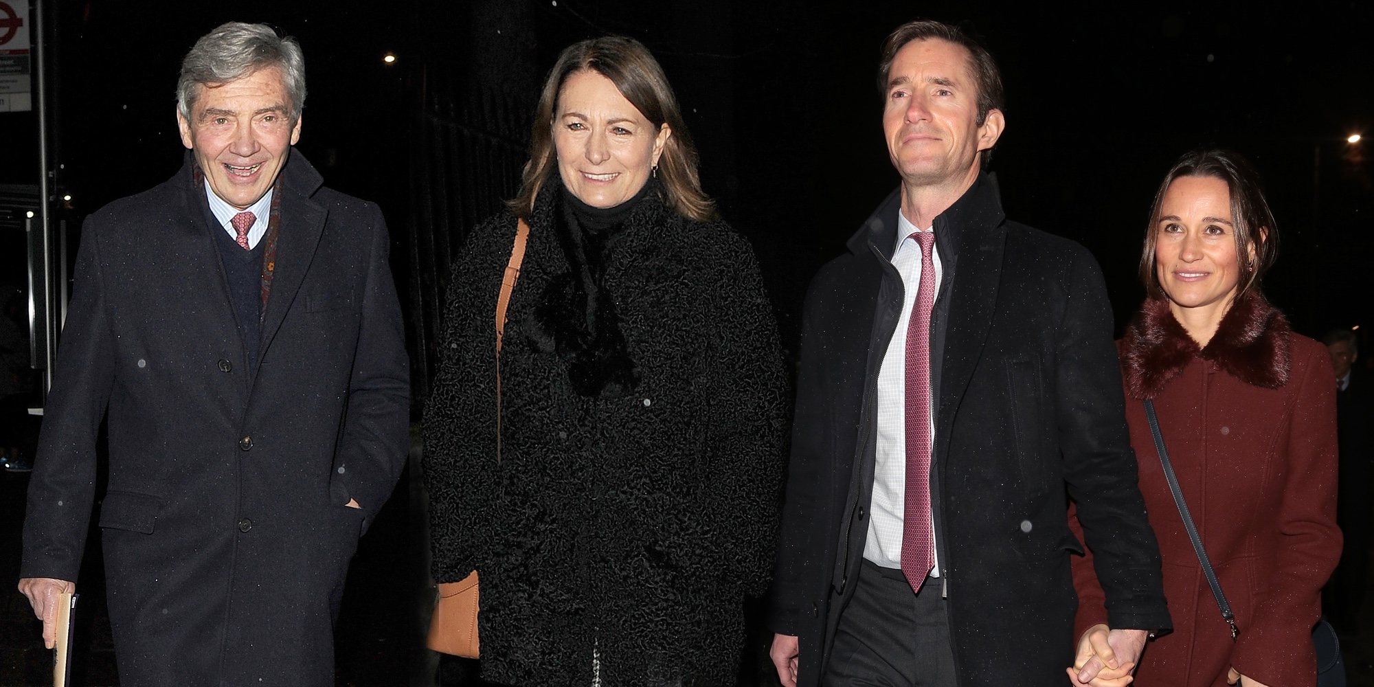 La familia Middleton se reúne con el Príncipe Harry y Meghan Markle en un concierto navideño solidario
