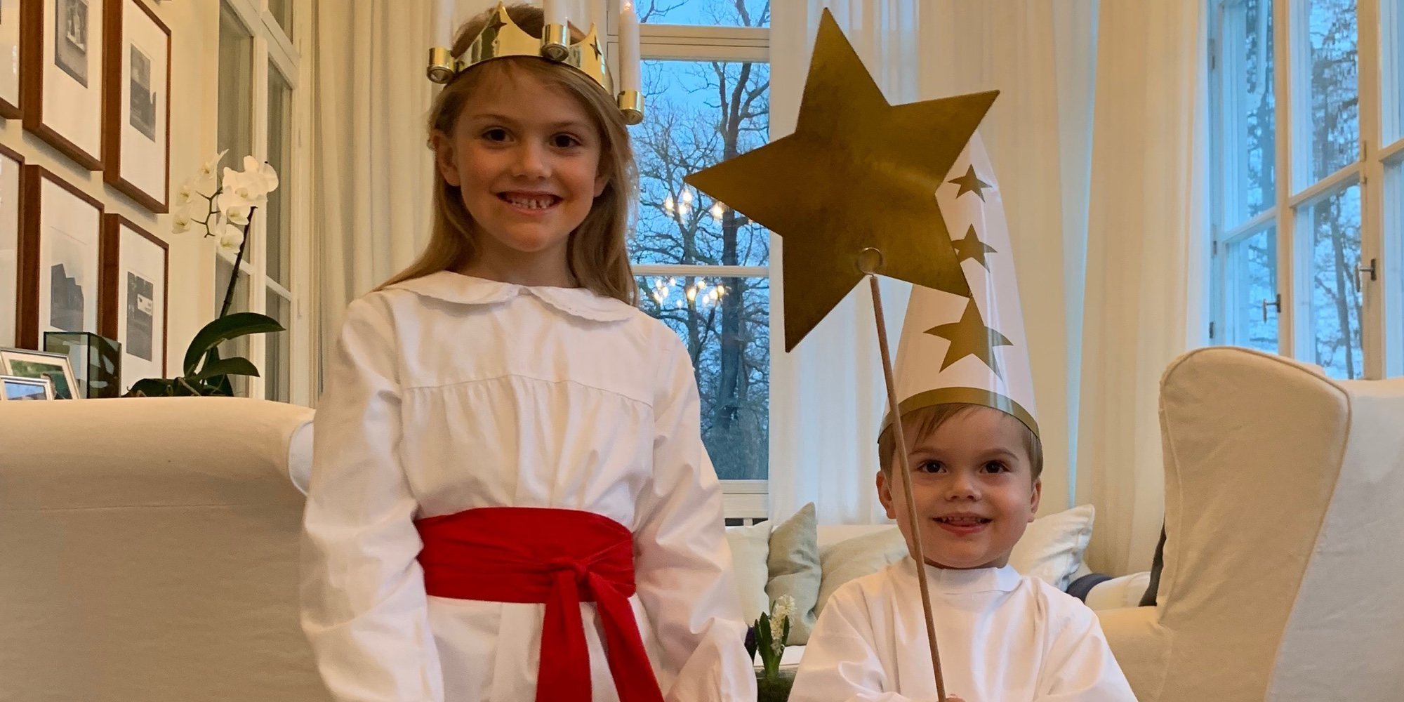 Estela y Oscar de Suecia, más adorables que nunca en la celebración de Santa Lucía