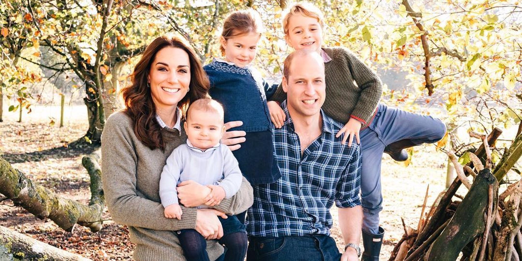 El adorable posado del Príncipe Guillermo y Kate Middleton con sus hijos Jorge, Carlota y Luis para felicitar la Navidad 2018