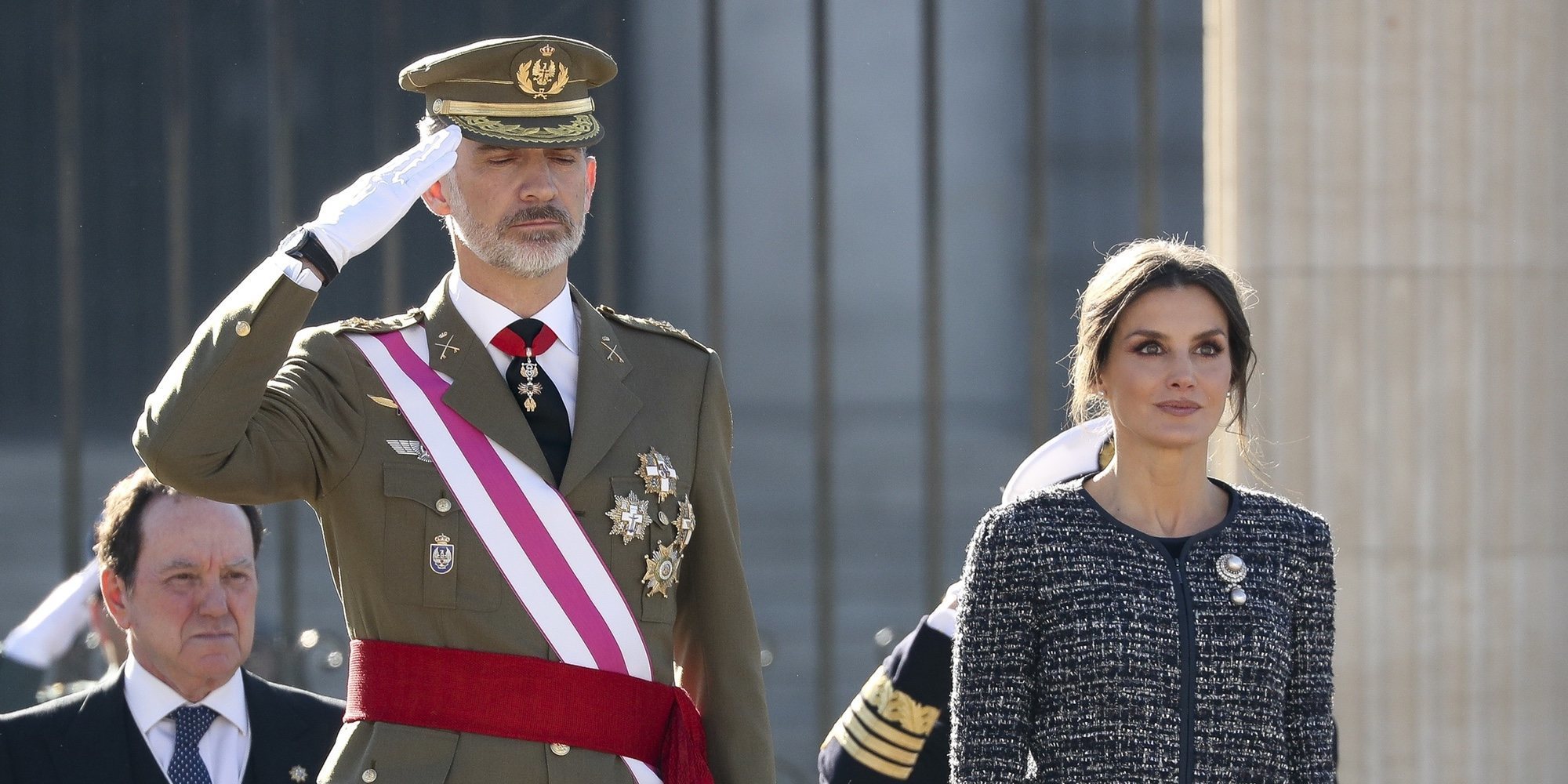Los Reyes Felipe y Letizia presiden la primera Pascua Militar de Pedro Sánchez como Presidente del Gobierno