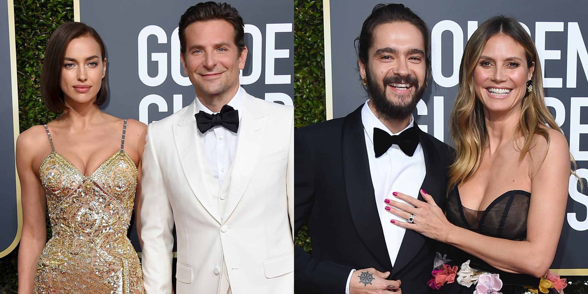 Heidi Klum y Tom Kaulitz, Irina Shayk y Bradley Cooper... entre las parejas de los Globos de Oro 2019