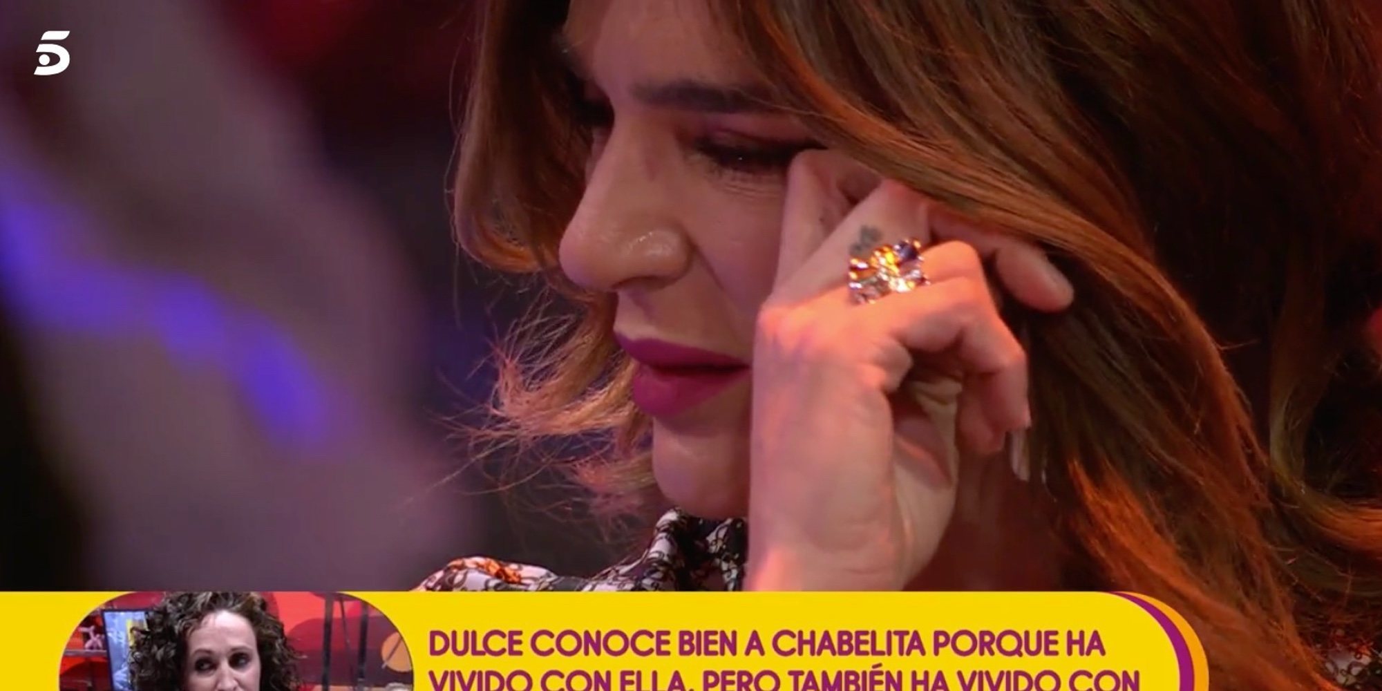 Raquel Bollo termina llorando tras hablar de su problema con María Patiño