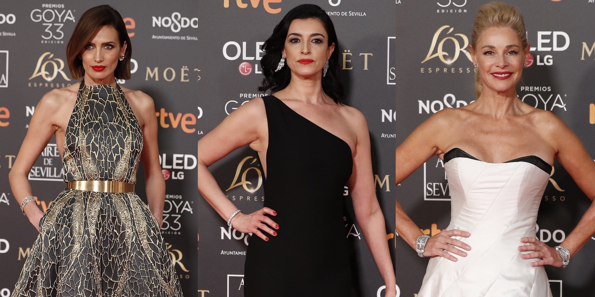Nieves Álvarez, Blanca Romero y Belén Rueda derrochan glamour en la alfombra roja de los Premios Goya 2019