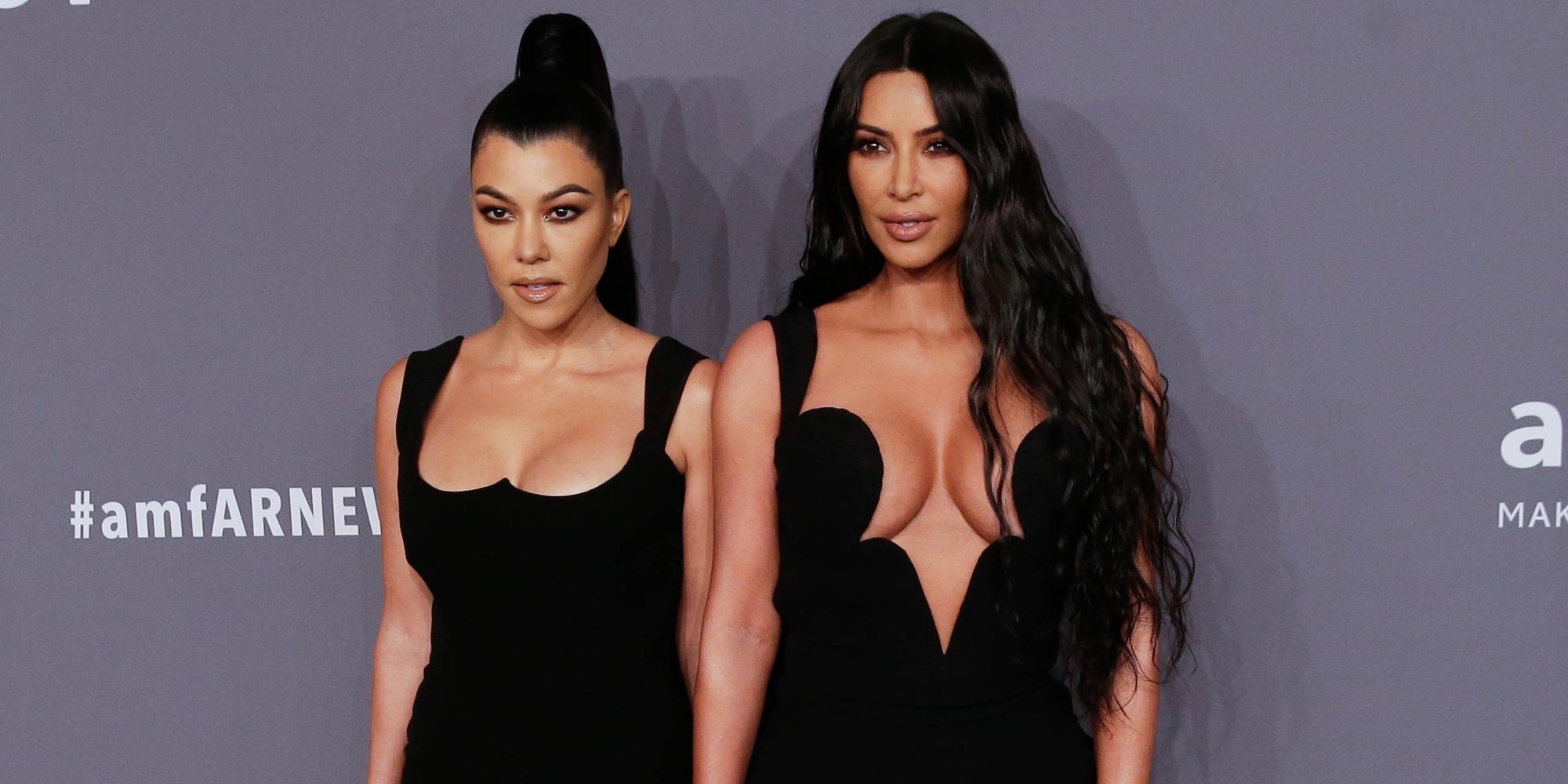 Kourtney y Kim Kardashian deslumbran en la gala amFAR 2019 de Nueva York