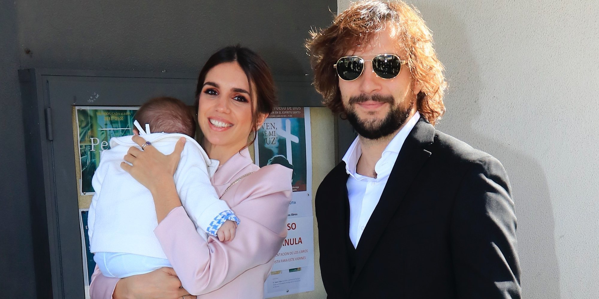 Elena Furiase y Gonzalo Sierra bautizan a su hijo Noah rodeados de familia y amigos