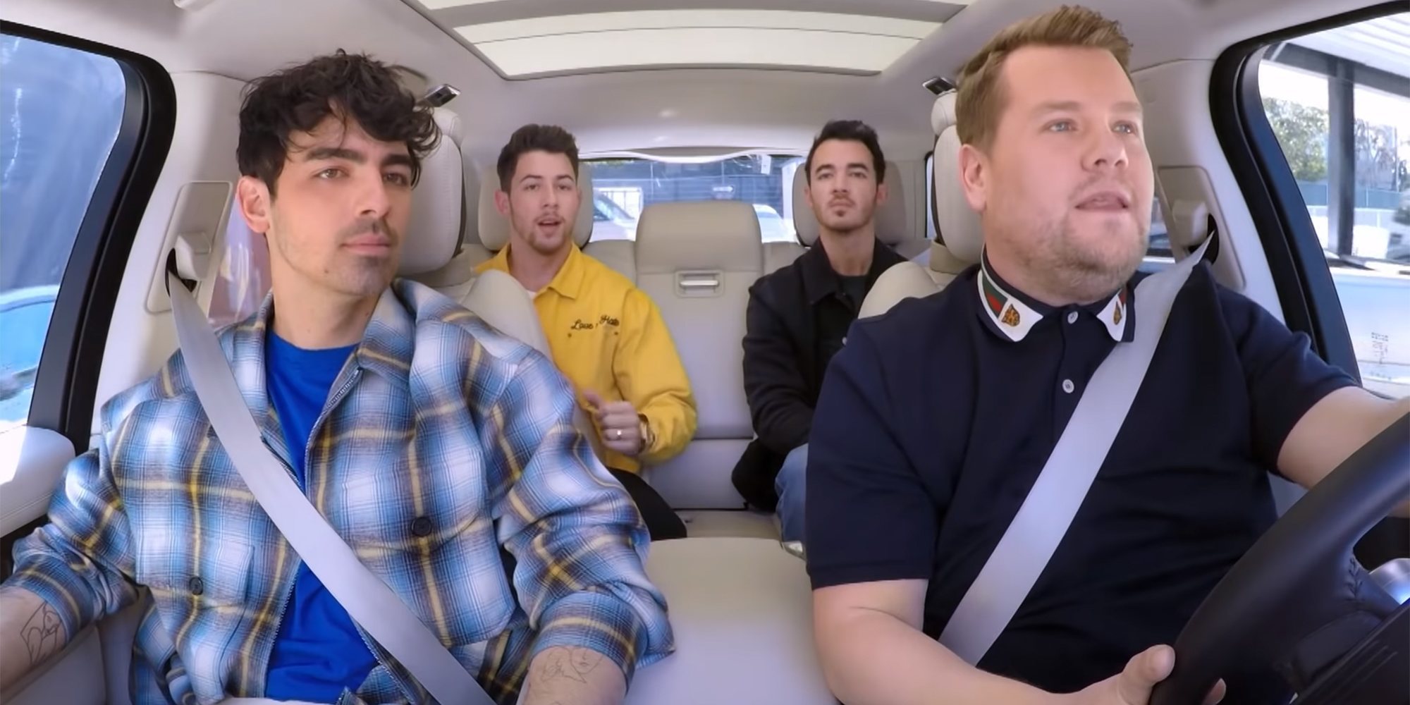Los Jonas Brothers pasan por el detector de mentiras en 'Carpool Karaoke'