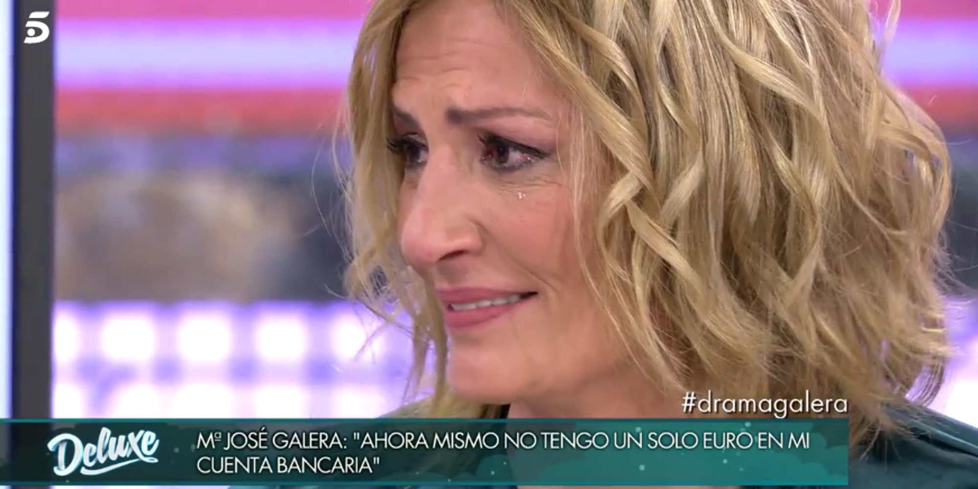 La difícil situación económica de María José Galera: "No tengo nada de dinero en el banco"