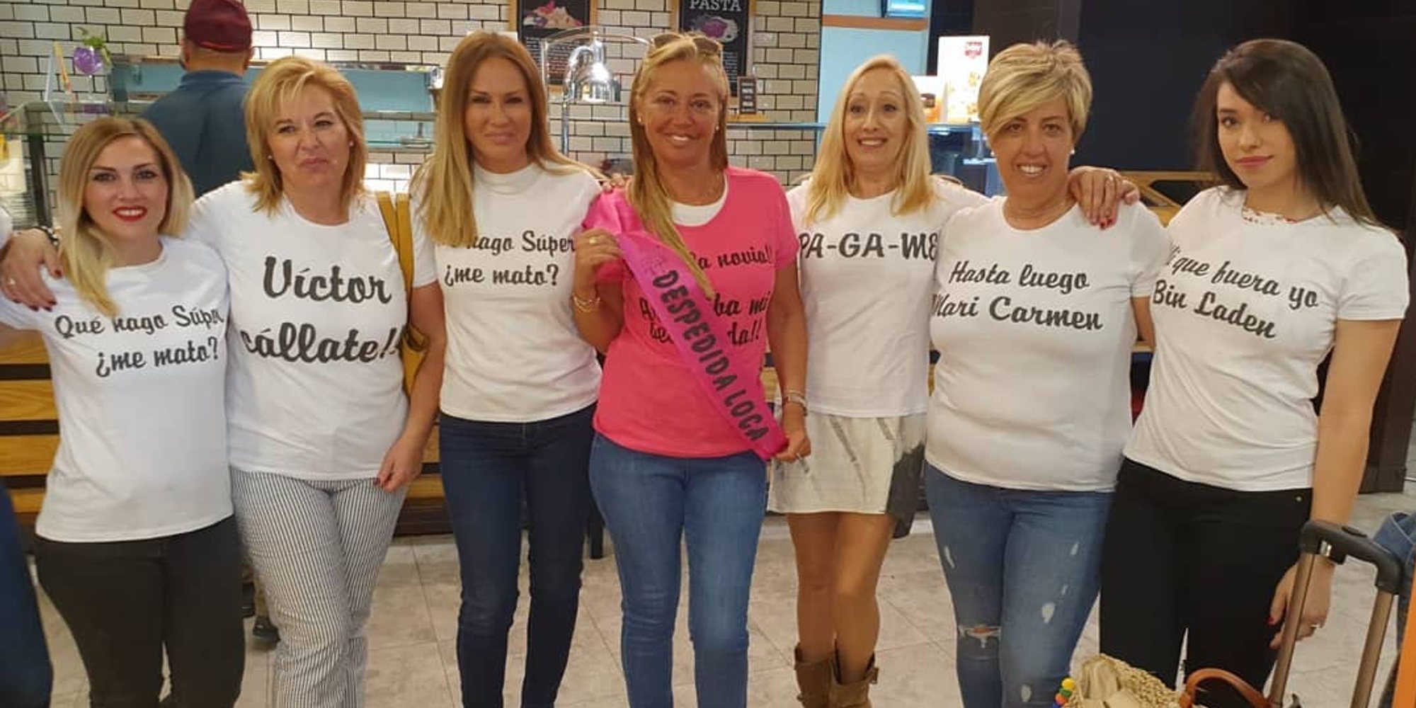Arranca la despedida de soltera de Belén Esteban: amigas y camisetas con sus frases míticas