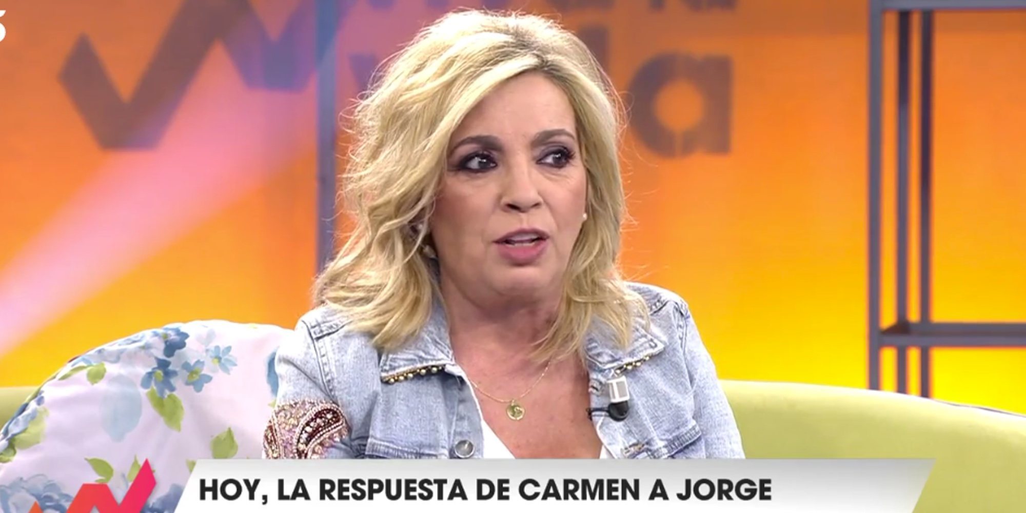 Carmen Borrego responde a la duras palabras de Jorge Javier Vázquez en el 'Deluxe': "Se me saltaron las lágrimas"
