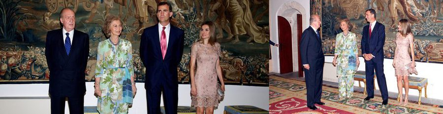 Los Reyes y los Príncipes Felipe y Letizia presiden una cena a las autoridades marcada por las ausencias