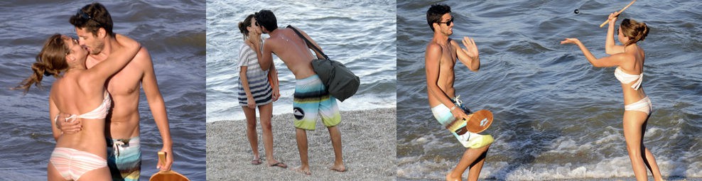 Ana Fernández y su novio Santiago Trancho desatan su pasión en la playa