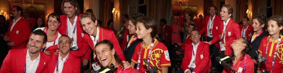 La Infanta Elena, Felipe Juan Froilán y Victoria Federica apoyan a los paralímpicos españoles en Londres 2012