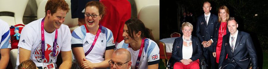 Marta Luisa de Noruega, el Príncipe Harry y Kate Middleton animan a los deportistas paralímpicos en Londres 2012