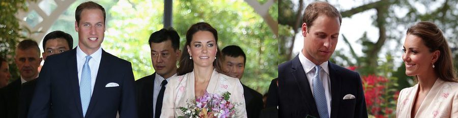 El Príncipe Guillermo y Kate Middleton comienzan su gira en Singapur con una visita al Jardín Botánico