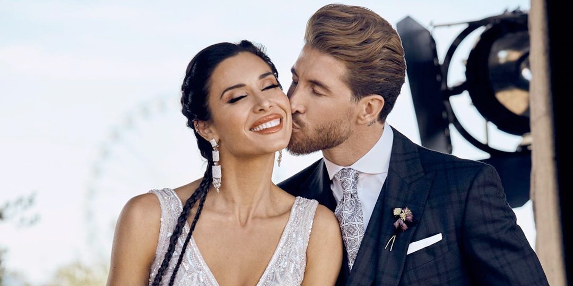 La primera foto oficial de Sergio Ramos y Pilar Rubio el día de su boda