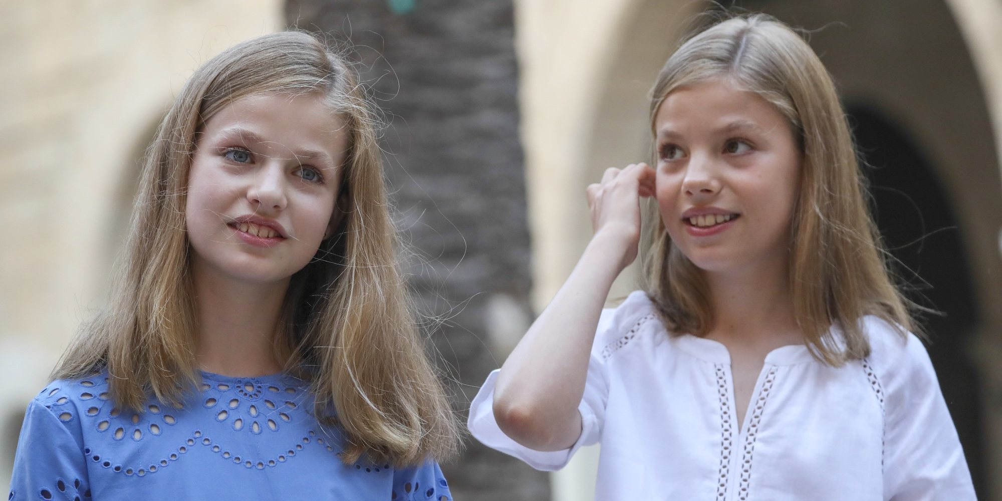 La Princesa Leonor y la Infanta Sofía evitan a sus primos Miguel e Irene Urdangarin