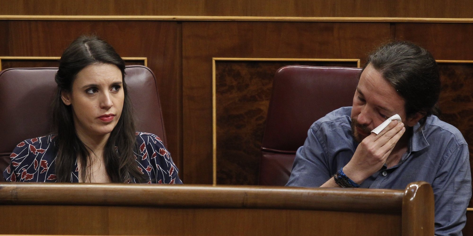 Se viraliza un vídeo de Pablo Iglesias mandando callar a Irene Montero